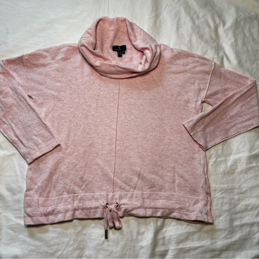 MARBLE Soft Pink Cowl Neck Sweater